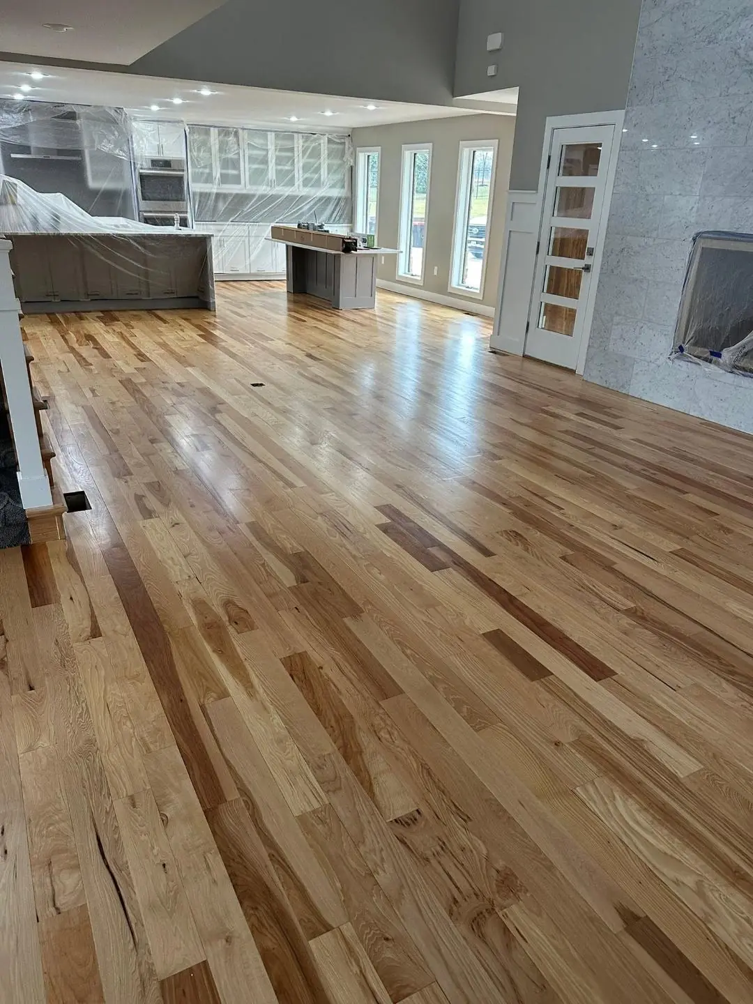 Hardwood floor restored by JRK Flooring